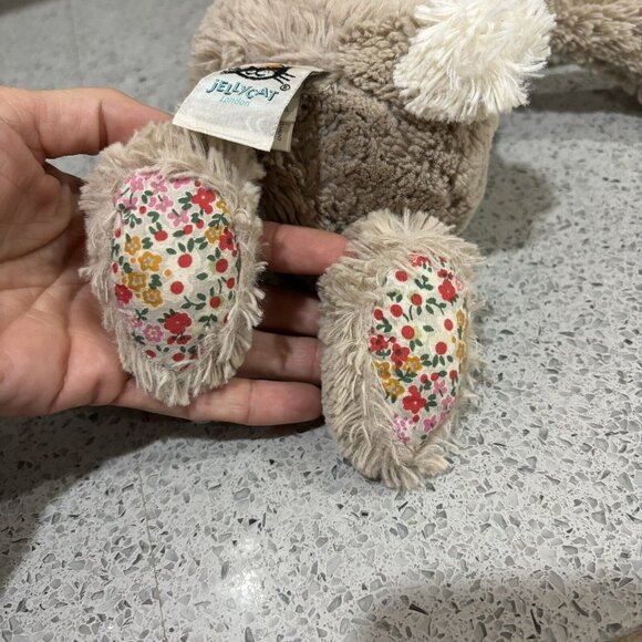 Jellycat Medium Posie Blossom Beige Bashful Bunny Rabbit Plush Toy Comforter - Picture 3 of 5